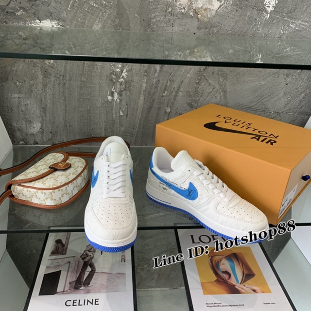 LV路易威登男士休閒運動鞋 Nike X Lv世紀大聯名22親友限定款運動板鞋 dx3145